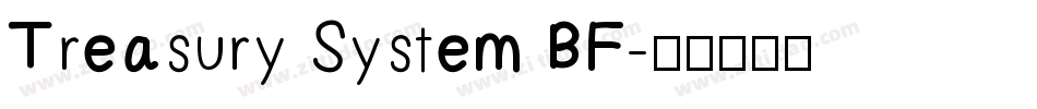Treasury System BF字体转换